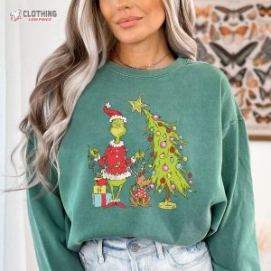 Grinch Christmas Tree Sweatshirt Grinch Christmas Shirt Grinchmas Shirt 3