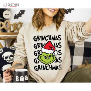 Grinch Long Sleeve Shirts Christmas Sweatshirts Grinchmas Hoodie 2