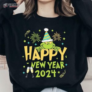 Happy New Year Shirt Funny Grincmas Sublimation New Year Shirt, Happy New Year 2024