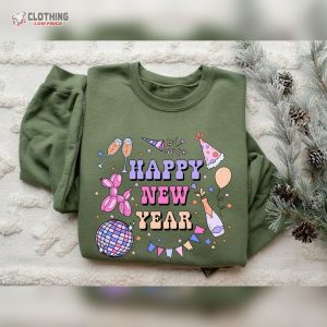 Happy New Year Sweatshirt Happy New Year 2024 Girls New Year Trip Hoodie 2