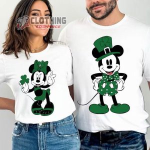 Happy St Patrick’S Day 2024 T-Shirt, Mouse Patrick’S Day Disney Shirt, Mouse And Friend, Saint Patrick’S Day Shirt, Lucky Vibes Gift