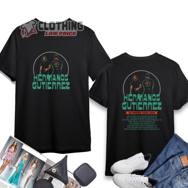 Hermanos Gutierrez US Spring Tour 2024 Merch, Hermanos Gutierrez Tour 2024 Shirt, Hermanos Gutierrez Fan Gift T-Shirt