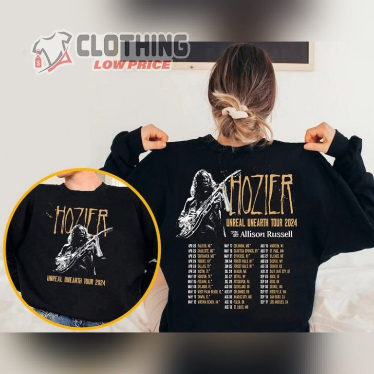 Hozier Tour 2024 Shirt, Hozier Unreal Unearth Tour 2024 Sweatshirt