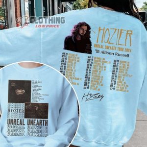 Hozier Unreal Unearth Tour 2024 Signature Merch, Hozier Tour Dates 2024 Shirt, Hozier With Allison Russell Sweatshirt