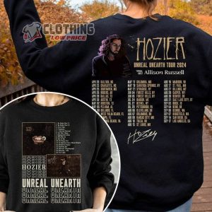 Hozier Unreal Unearth Tour 2024 Signature Merch Hozier Tour Dates 2024 Shirt Hozier With Allison Russell Sweatshirt 2