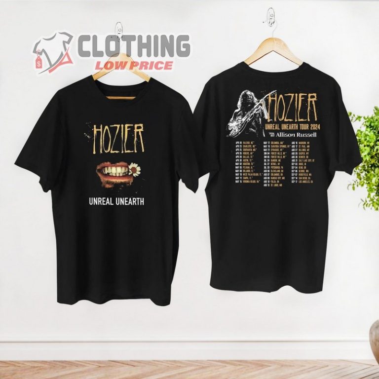 Hozier Unreal Unearth World Tour 2024 Shirt, Hozier Tour Merch, Hozier Unreal Unearth Album