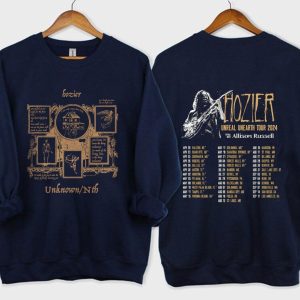 Hozier Unreal Unearth World Tour 2024 T- Shirt, Hozier Tour 2024 Tickets Shirt, Hozier 2024 Tour Merch