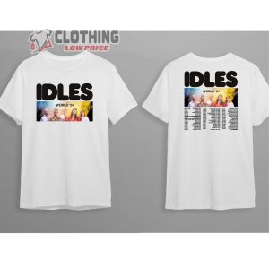 IDLES World Tour Dates 2024 Unisex T Shirt Idles Rock Band Fan Shirt Idles Concert 2024 Merch2