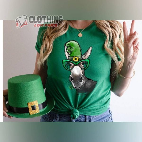 Irish Day Donkey Shirt, Happy Go Lucky St Patrick’s Shirt, St Patrick’S Day Shirt, Irish Day Shirt, Clover Shirt, Lucky Charm Gift