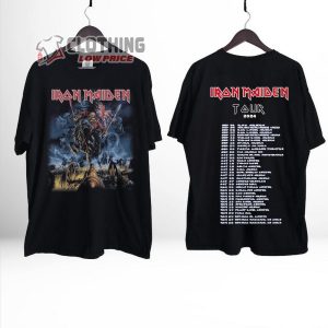 Iron Maiden 2024 Tour Shirt, Iron Maiden Tour Dates 2024 Tee, Vintage Iron Maiden Concert 2024 T-Shirt