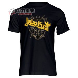 Judas Priest Logo Merch Judas Priest Invincible Shield Judas Priest Tour Hoodie 3