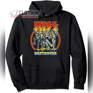 KISS Destroyer Album Unisex Hoodie, KISS Rock and Roll Party Pullover Sweatshirt, Rock and Roll Party Tee Shirt Merch