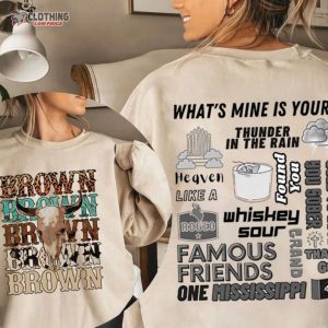 Kane Brown Tracklist T-Shirt 2 Side, Kane Brown Tour 2023 Shirt, Kane Brown Bullhead Shirt