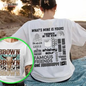 Kane Brown Tracklist T-Shirt 2 Side, Kane Brown Tour 2023 Shirt, Kane Brown Bullhead Shirt