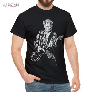 Keith Richards On Stage Rolling Stones Tee Unisex Cotton T Shirt Rolling Stones Tee Keith Richards T Sh 4