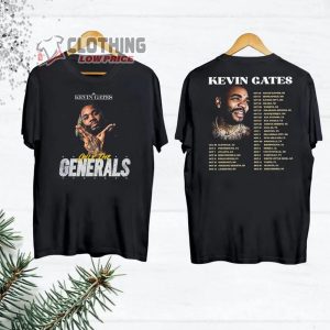 Kevin Gates Graphic Tee Shirt 2023 Kevin Gates Only The Generals Tour Dates Unisex T Shirt Kevin Gates Concert 2023 Merch Kevin Gates World Tour Shirt Fan Gift