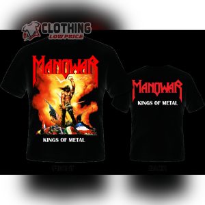 Kings Of Metal Manowar Song Lyrics 2 Sides Unisex T-Shirt, Manowar Kings Of Metal Shirt, Manowar Album Merch