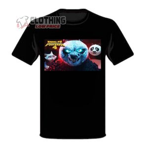 Kung Fu Chameleon Fake Panda Shirt. Kung Fu Panda 4 Po And Zhen Poster T-Shirt, Hoodie And Sweater