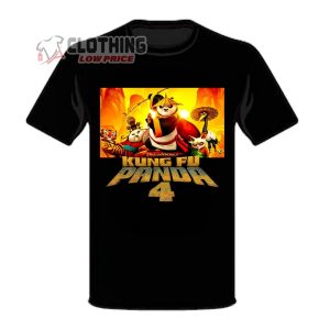 Kung Fu Panda 4 Movie 2024 Shirt, Kung Fu Panda 4 Poster T-Shirt, Movie Tick KUNG FU PANDA 4 2024 Shirt