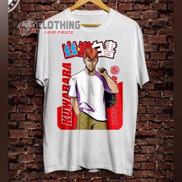 Kuwabara Yu Yu Hakusho Shirt, Anime Trending Tee, Yusuke, Kazuma, Kurama, Anime Merch, Anime Gift For Fan