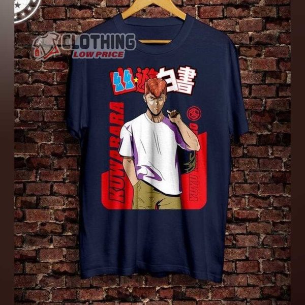 Kuwabara Yu Yu Hakusho Shirt, Anime Trending Tee, Yusuke, Kazuma, Kurama, Anime Merch, Anime Gift For Fan