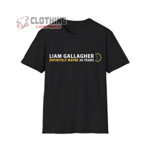 Liam Gallagher Definitely Maybe 30 Years Merch, Liam Gallagher Definitely Maybe Tour 2024 T-Shirt