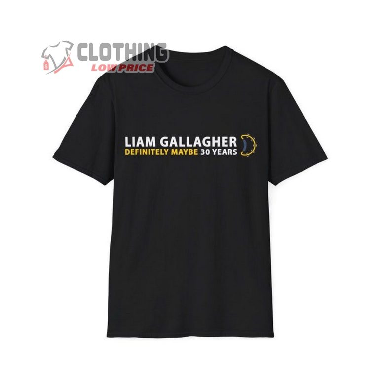 Liam Gallagher Definitely Maybe 30 Years Merch, Liam Gallagher ...