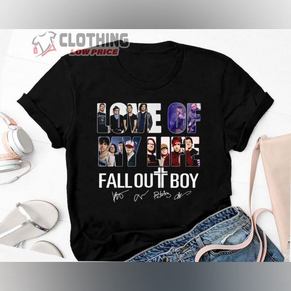 Love Of My Life Fall Out Boy Merch, Fall Out Boy Signature T-Shirt, So Much For 2Our Dust Tour 2024 Shirt