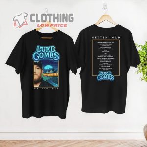 Luke Combs Growing Up And Getting Old 2024 Tour T- Shirt, Luke Combs Country Music Shirt, Luke Combs 2024 Tour Dates Merch