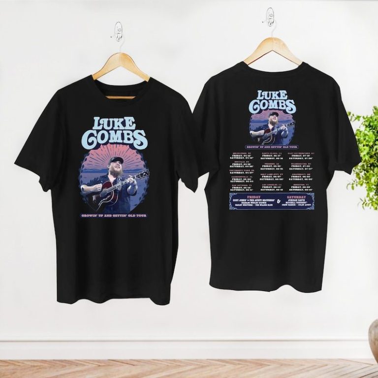 Luke Combs Growing Up And Getting Old 2024 Tour T Shirt, Luke Combs