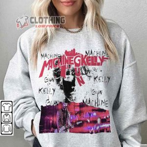 Machine Gun Kelly Graphic Vintage 90s Shirt, Bootleg Machine Gun Kelly Music Art Megan Fox Concert Tickets 2023 2024 Sweatshirt, Machine Gun Kelly  Unisex Gift Hoodie