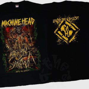 Machine Head Unto the Locust Full Album 2 Sides T-Shirt, Machine Head Locust Shirt, Machine Head Top Songs Merch