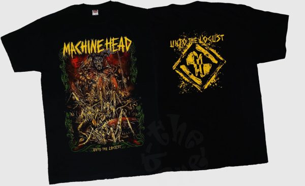 Machine Head Unto the Locust Full Album 2 Sides T-Shirt, Machine Head Locust Shirt, Machine Head Top Songs Merch