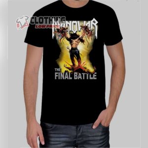Manowar The Final Battle Music Concert Shirt Manowar Top Songs Shirt Manowar World Tour Tee Merch