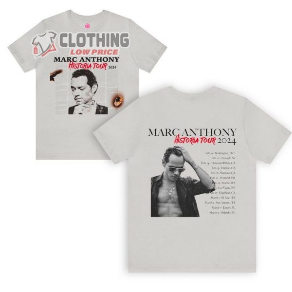 Marc Anthony Historia 2024 Tour Shirt, Marc Anthony Tour Merch, Marc Anthony Trending Tee, Marc Anthony Fan Gift