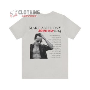 Marc Anthony Historia Tour 2204 Merch Marc Anthony Concert 2024 Shirt Marc Anthony Tour Dates 2024 T Shirt 3