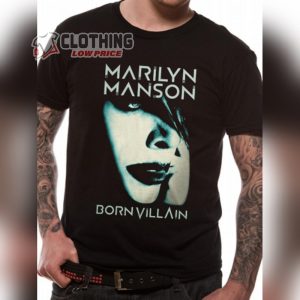 Marilyn Manson Born Villain Official Video Shirt, Graphic Marilyn Manson Vintage Style Shirt, Marilyn Manson Born Villain Full Album Merch