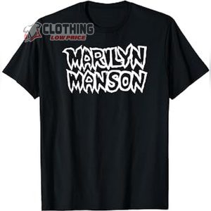 Marilyn Manson Logo Graphic Tee Merch Marilyn Manson The Dope Show Song Shirt Marilyn Manson Hits T Shirt Marilyn Manson The Last Tour On Earth Album Merch