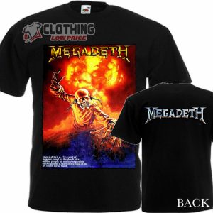 Megadeth Set The World Afire Song Lyrics 2 Sides Shirt, So Far So Good So What Megadeth Album Merch, Megadeth Tour Shirt