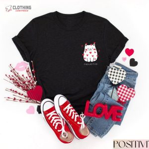 Meowentine Valentines Day Sweatshirt, Cute Cat Valentine Clothing