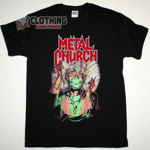 Metal Church Fake Healer Song T Shirt Blessing in Disguise Album Merch Metal Church Top Songs Shirt