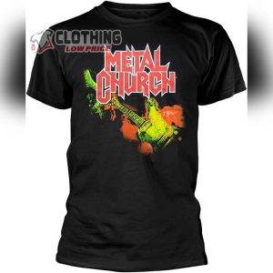 Metal Church New Album Tee, Blessing in Disguise Album Merch, Metal Church Fake Healer Song T-Shirt, Metal Church  World Tour Shirt