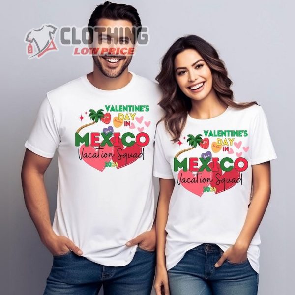 Mexico Valentines Day Shirt, Valentine’S Day In Mexico, Romantic Shirts, Love Themes Shirt, February 14Th, Valentine’S Day 2024 Merch
