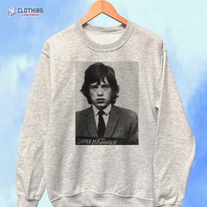 Mick Jagger Mugshot The Rolling Stones Sweatshirt Unisex 1