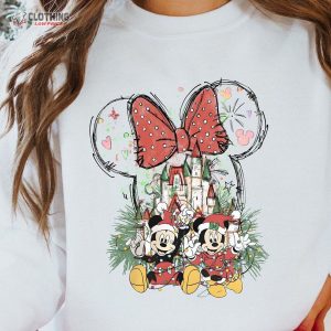 Minnie Mickey Merry Christmas Shirt Christmas Mickey And