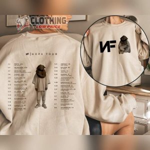 NF Hope Tour 2024 Sweatshirt Vintage Hope Tracklist 2024 Merch NF Hope Tour T Shirt Rapper NF Fan Shirts NF Logo Unisex Hoodie