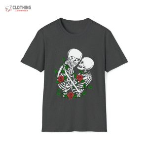 Nature Lover Halloween Skeleton Shirt Skeleton With Roses Love Clothe 2