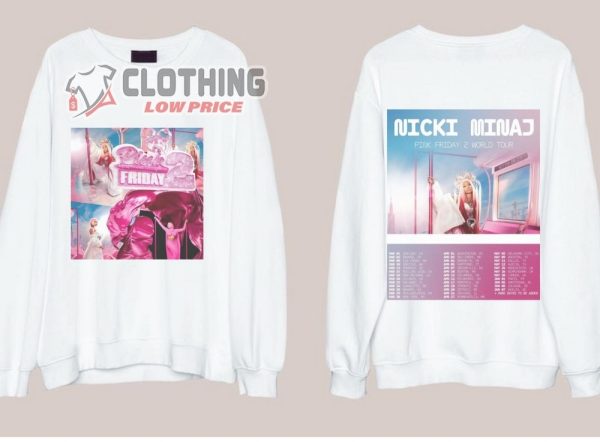 Nicki Minaj Pink Friday Tour 2024 Dates Shirt, Nicki Minaj 2024 Tour Merch, Nicki Minaj Fan Tee, Nicki Minaj 2024 Gift