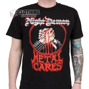 Night Demon Metal Cares Shirt Vysteria Night Demon Top Songs Shirt Night Demon New Album Unisex T Shirt