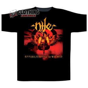Nile Annihilation Of The Wicked Song Logo Merch Nile Annihilation Of The Wicked Album Shirt Album Annihilation Of The Wicked Nile Graphic Tee Merch